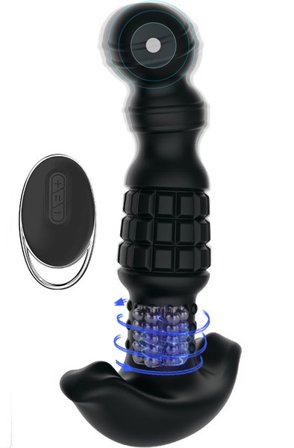 Zenn Anal Pleasure Rotating P-Spot Vibrator Prostata stimulaattori