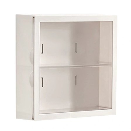 Vægmonteret Vitrineskab Blind Box Figurer Display Case Håndværksopbevaring Display Rack Støvtæt Dukkelegetøjsopbevaringsboks Hvid