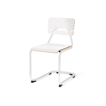 Klassenzimmerstuhl LEGERE II, H 450 mm, weiß, weiß