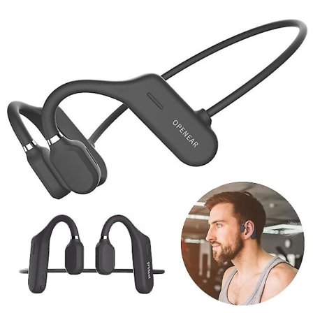 Benledningshörlurar Bluetooth Open Ear Trådlösa HiFi Stereo Headset för Sport Cykling Löpning Körning Gym
