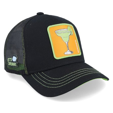 Capslab - Svart trucker Keps - Cocktails Magarita Black/Green Trucker @ Hatstore
