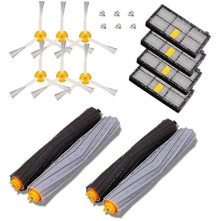 Børsteudskiftningssæt Reservedele Kompatibel med Irobot Roomba Serie 800 860 870 880 890 og 900 960 980 - Pakke med 14 stk.{HH}