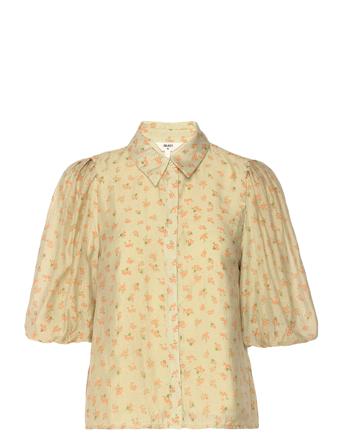 Objsabira 2/4 Shirt 121 Lyhythihainen Paita Keltainen Object
