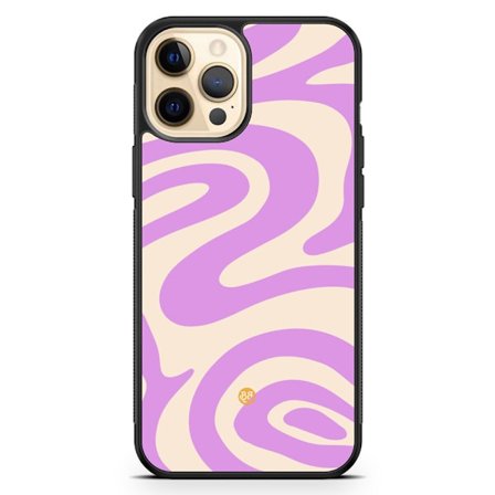 Bjornberry Hårdskal iPhone 12 Pro Max - Lila 70-tal