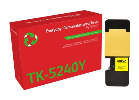 XEROX EVERYDAY REMANUFACTURED TONER YELLOW REPLACES KYOCERA TK-5240Y SUPL