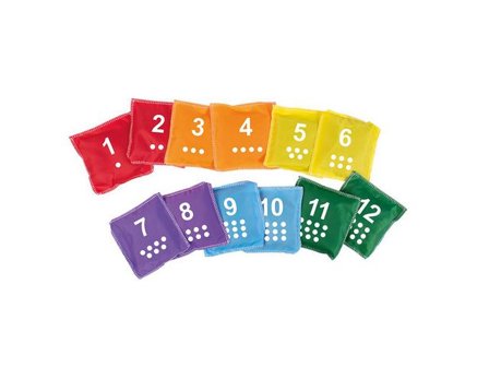 PLAYBOX Ärtpåsar med siffror 12/fp - Lyreco - Skola och förskola - Idrott, hälsa och rörelse - Motorik