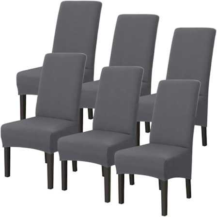 Paris Spisestol Betræk Stretch Stol Betræk Høj Ryg Aftageligt