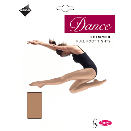 Silky Girls Dance Shimmer Full Foot Tights (1 par) 5-7 år T