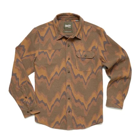 Howler Bro's Harker's Flannel Sediment Jacquard Camel - L