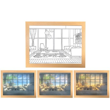 INS Deco LED Ljusmålning 23X17CM08 08