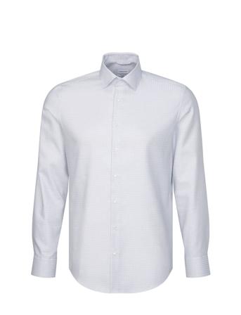 Cityhemden 1/1 Arm Skjorte Business Blå Seidensticker*Betinget Tilbud