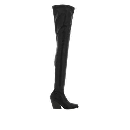 Stella McCartney, alter mat cowboy cuissard boots Zwart, Dames, Maat:39 EU,stretch