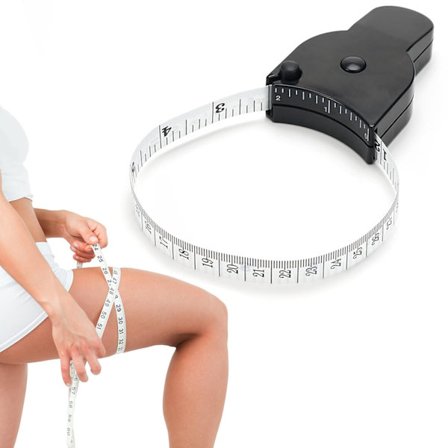 Kroppsmålebånd 150 cm 60 tommer, ergonomisk, mykt midjemål