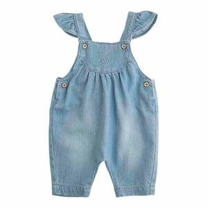 Tocoto Vintage Blue Denim Overalls 12 Months - All in ones - 12 months - Blue