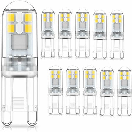 G9 LED-lampa kallvit 6000k ej dimbar 10-pack