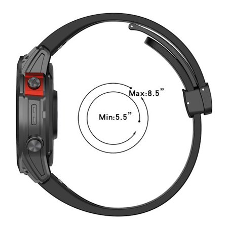 20mm Silikonarmband för Garmin Epix Pro 42mm/Fenix 7S/Fenix 7S Pro