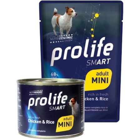 Prolife Smart Pollo Fresco Con Riso Cibo Umido Per Cani Adulti