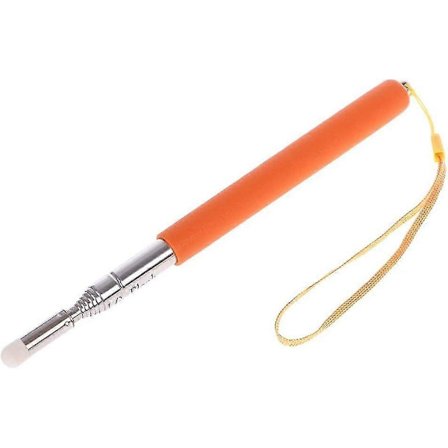 21cm-100cm Teleskopisk peker Lærer Uttrekkbar Klasserom Whiteboard Presentasjonsstav (svart) xi Oransje