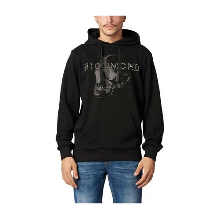 John Richmond, Sweatshirt Zwart, Heren, Maat:XL
