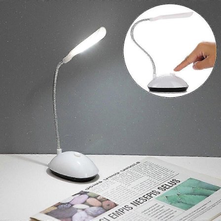 LED Skrivebordslampe Batteri Bærbar Fleksibel Sengelampe Bordlampe Læselampe Natlampe