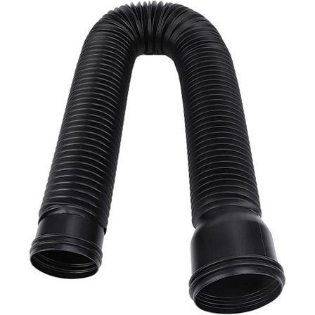 Joustava syöksytorven jatke ränneille, Syöksytorven jatkeen ohjain PE sisäänvedettävä viemäröintijatke, 50–150 cm (musta){hw}