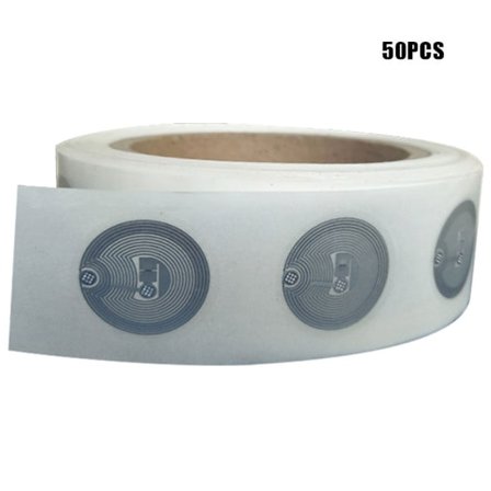 13,56mhz UID utskiftbar S50 1K NFC-klistremerke Wet Inlay NFC-tag Se