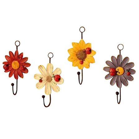 Plant Veggkroker Veggmontert, Kunst Blomst Jernkrok, Hjemmedekorasjon