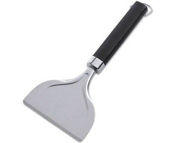 Weber-Grillskrape-Grillskrape i rustfritt stål med silikonhåndtak-Barbecue-Grillutstyr