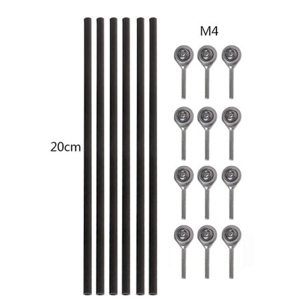 Kulfiber Parallel Manipulator Kossel Fisheye Kulfiberstang Kossel Stang