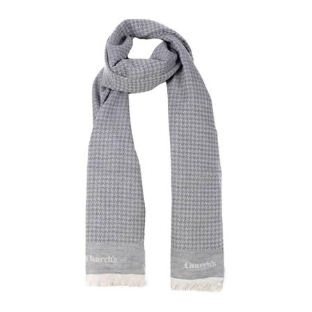 Church's, Winter Scarves Grijs, Heren, Maat:ONE Size,wol
