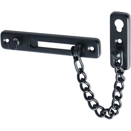 Matt Sort (Én-delt) - Dørkjede - Kjededørsikkerhetslås