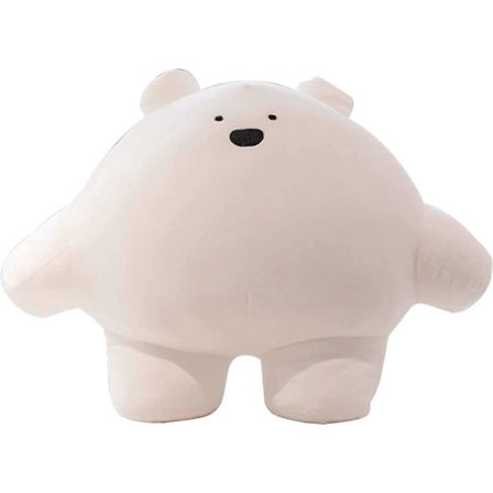 15,7 tuuman söpö karhu pehmolelu vartalotyyny paksu sarjakuva sylinterimäinen vartalotyyny lapsille, superpehmeä halauslelu lahjaksi vuodevaatteisiin,