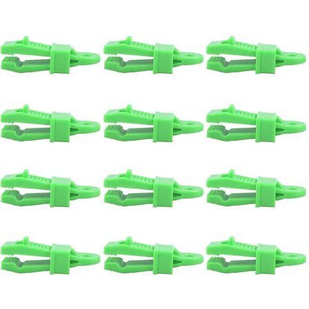 12 Stycken Presenningsklämmor Markklämma Krokodilformade Plasttältklämmor För Camping Markis