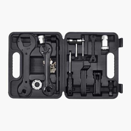 Biltema - Komplett Sykkelverktøysett for Reparasjon og Service, Inkluderer Kjedebryter, Avdrager, Skrutrekkere, Unbrako 2/3/4/5/6 mm, Kassettavdrager