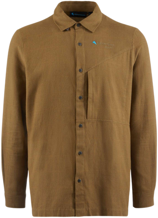 Klättermusen Helheim LS Shirt M's Olive-Juniper Green - Skjorter