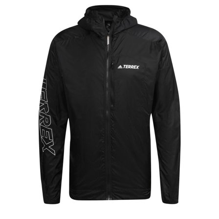 Adidas Men's Terrex Agravic Windweave Pro Octa Insulation Men unlined workout jackets Black M