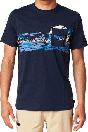 Rip Curl Men's Busy Session Tee Men short-sleeved sweaters Blue L