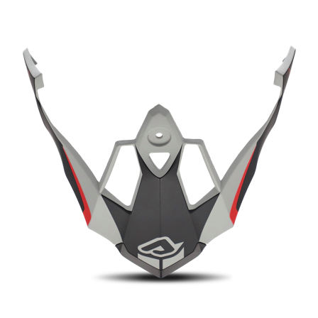 Acerbis Reactive Helmet Visor Black-Red One Size