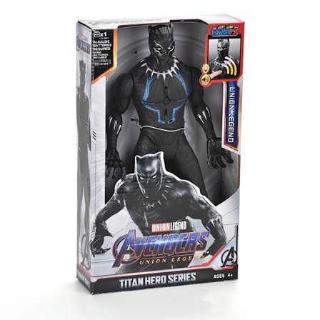 Ny 30CM Avengers Lyd- og Lysskulptur, Leddelt Bevægelig Black Panther Model Legetøj