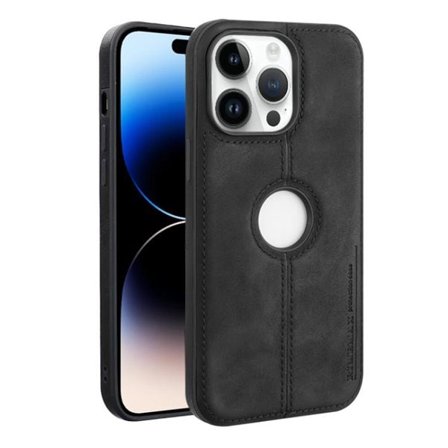 Kunstlærskall for iPhone 14 Pro - Svart