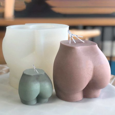 Stearinlys danner 3D rumpe 6cm