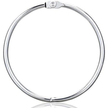 12 stk. bruseforhængsringe, krom bruseforhængskroge dekorat