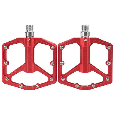 1 Pari ZTTO Maastopyörän Polkimet Alumiiniseos Liukumaton Pyörän Alusta Tasaiset Poljin (Punainen )