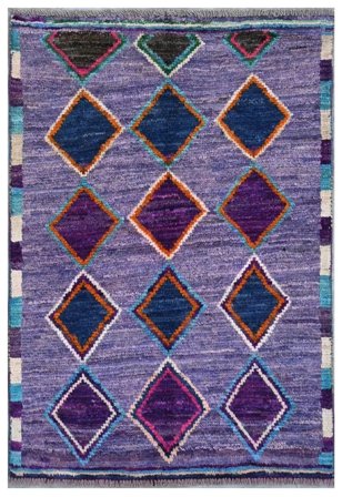 Hand Knotted Moroccan Berber - Afghanistan 76X114