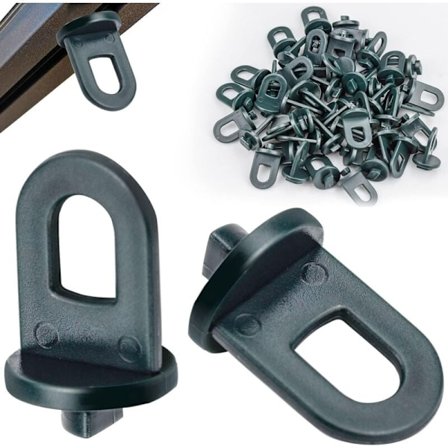 50 KPL Kasvihuoneklipsiä, Kasvihuonetarvike, Kiipeilykasvien Tukiklipsit Ripustussarja Kasvihuoneeseen (Vihreä)