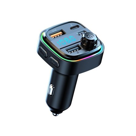 Bluetooth-autoadapteri Bluetooth FM-lähetin Autoon Langaton Äänen Suoratoisto Autolaturi Tukee Handsfree-puheluita