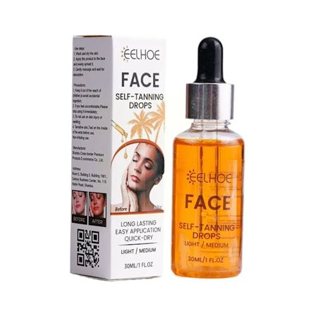 Snabb Barn Glöd Droppar Solfri Hud Barvning Olja Flytande Mörk Själv Garvar Vatten Serum