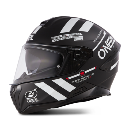 Integralhelm O'Neal Challenger Warhawk Schwarz/Weiß/Rot L