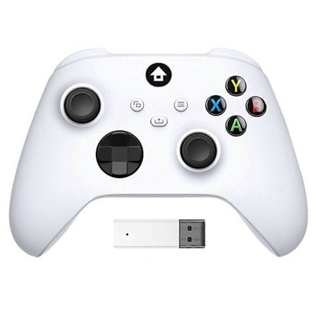 Wireless Gaming Controller Adapter Compatible with Xbox One, Xbox Series X/S White