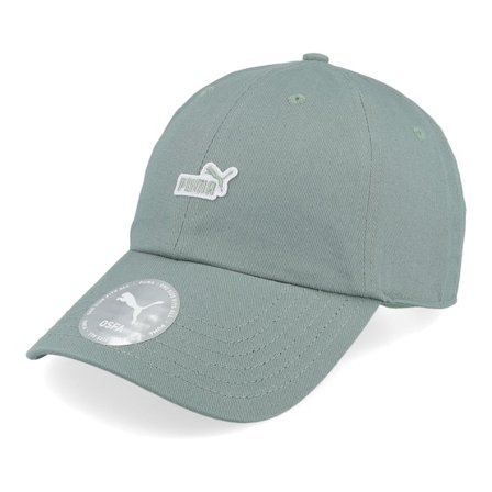 Puma - Green - unconstructed - Cap - Essential No. 1 Logo Patch Bb Cap Green Dad Cap - Hatstore